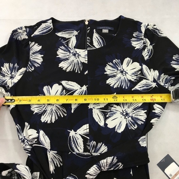 Tommy Hilfiger 3/4 Sleeve Floral Waist Tie Dress - Picture 11 of 11